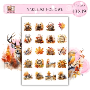 Naklejki Foliowe Jesień Jesienne klimaty 13x19, Madam