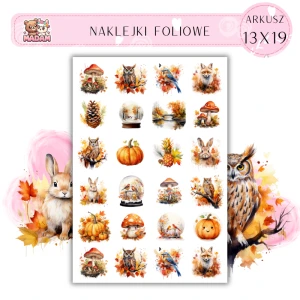 Naklejki Foliowe Jesień Jesienne klimaty 13x19, Madam