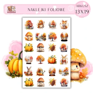 Naklejki Foliowe Jesień Jesienne klimaty 13x19, Madam