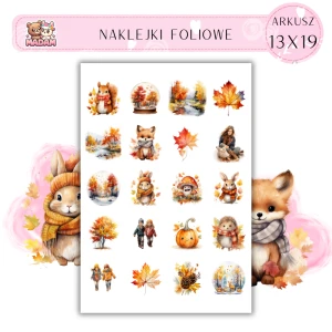 Naklejki Foliowe Jesień Jesienne klimaty 13x19, Madam