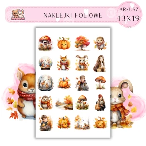 Naklejki Foliowe Jesienny Klimat Jesieniara 13x19, Madam