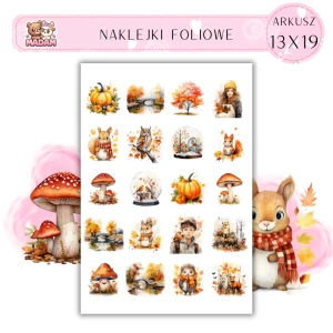 Naklejki Foliowe Jesienny Klimat Jesieniara 13x19, Madam