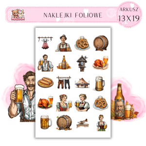 Naklejki Foliowe Oktoberfest 13x19, Madam