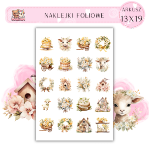 Naklejki Foliowe Wiosna Kwiaty 13x19, Madam