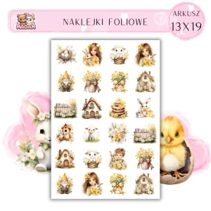 Naklejki Foliowe Wiosenne Kwiatowe Inspiracje 13x19, Madam