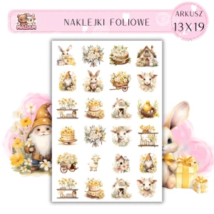 Naklejki Foliowe Wiosenne Kwiatowe Inspiracje 13x19, Madam