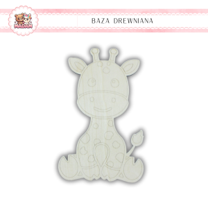 Baza drewniana do dekoracji Żyrafa 20 cm, MaDam