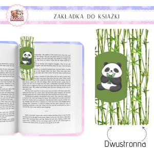 Zakładka do książki tradycyjna dwustronna Panda, MaDam