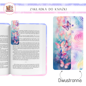 Zakładka do książki tradycyjna dwustronna Motyle, MaDam