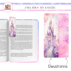 Zakładka do książki tradycyjna dwustronna Zamek, MaDam