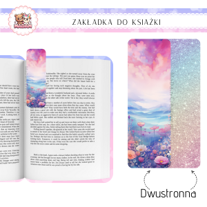 Zakładka do książki tradycyjna dwustronna Akwarelowy Krajobraz, MaDam