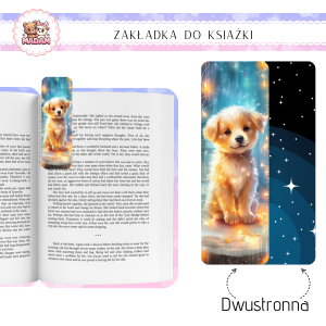 Zakładka do książki tradycyjna dwustronna Słodki Piesek, MaDam