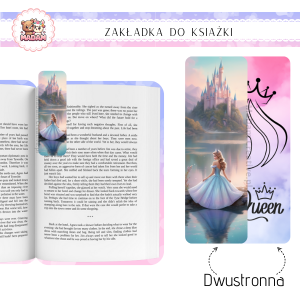 Zakładka do książki tradycyjna dwustronna Księżniczka, MaDam