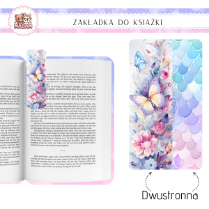 Zakładka do książki tradycyjna dwustronna Motyle, MaDam