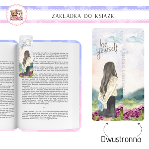 Zakładka do książki tradycyjna dwustronna Be Yourself, MaDam