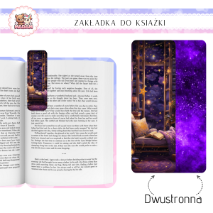 Zakładka do książki tradycyjna dwustronna Magiczny Pokój, MaDam