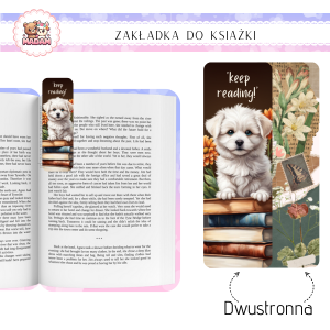 Zakładka do książki tradycyjna dwustronna Pies, MaDam