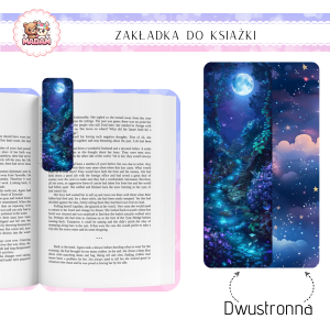 Zakładka do książki tradycyjna dwustronna Magiczna Pełnia, MaDam