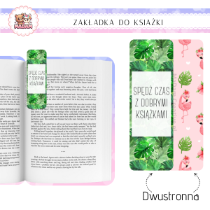 Zakładka do książki tradycyjna dwustronna Flaming, MaDam