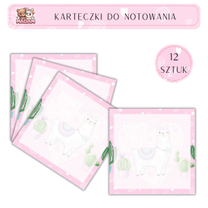 Karteczki do notowania Lama 75x75 mm 12 sztuk, MaDam