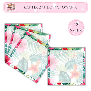 Karteczki do notowania Jungle 75x75 mm 12 sztuk, MaDam