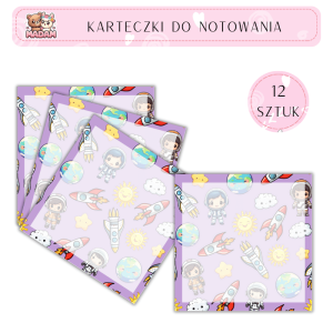 Karteczki do notowania Kosmos 75x75 mm 12 sztuk, MaDam