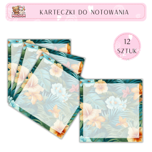 Karteczki do notowania Jungle 75x75 mm 12 sztuk, MaDam