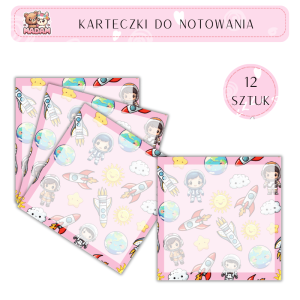 Karteczki do notowania Kosmos 75x75 mm 12 sztuk, MaDam