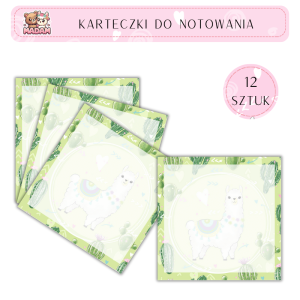Karteczki do notowania Kaktusy Lama 75x75 mm 12 sztuk, MaDam