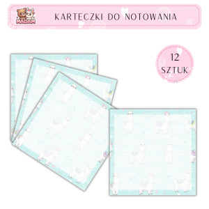 Karteczki do notowania Lama 75x75 mm 12 sztuk, MaDam