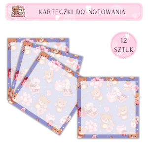 Karteczki do notowania Love 75x75 mm 12 sztuk, MaDam