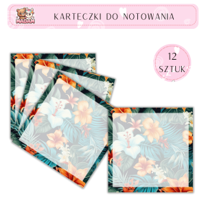 Karteczki do notowania Jungle 75x75 mm 12 sztuk, MaDam