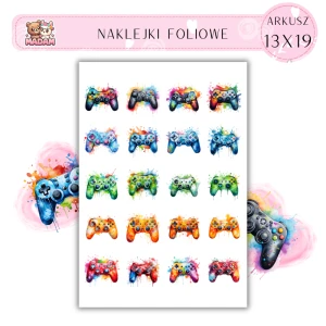 Naklejki Foliowe Gaming Pady 13x19, MaDam
