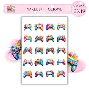 Naklejki Foliowe Gaming Pady 13x19, MaDam