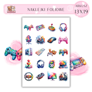 Naklejki Foliowe Gaming 13x19, MaDam