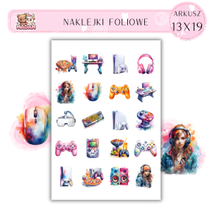 Naklejki Foliowe Gaming 13x19, MaDam