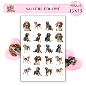Naklejki Foliowe Pies 13x19, MaDam