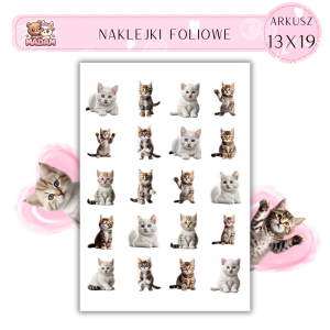 Naklejki Foliowe Kot 13x19, Madam