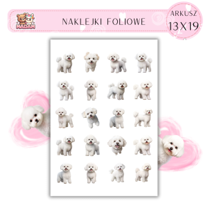 Naklejki Foliowe Pies 13x19, Madam