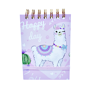 Notes na spirali Lama Happy Day A6 z gumką 50 kartek kratka, MaDam