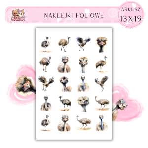 Naklejki Foliowe Emu 13x19, Madam