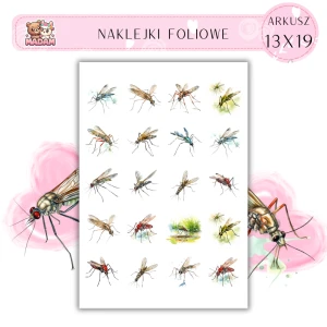 Naklejki Foliowe Komary Moskity 13x19, Madam