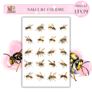 Naklejki Foliowe Osa 13x19, Madam