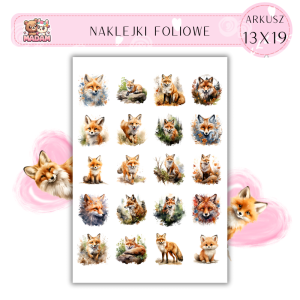 Naklejki Foliowe Liski 13x19, Madam