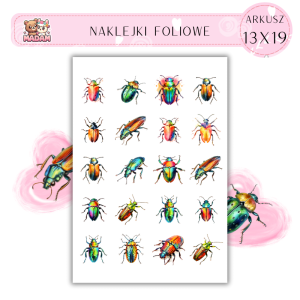 Naklejki Foliowe Chrząszcz 13x19, Madam