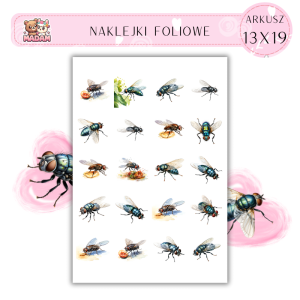 Naklejki Foliowe Mucha 13x19, Madam