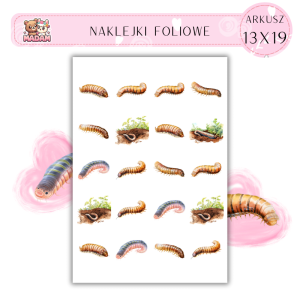 Naklejki Foliowe Larwa 13x19, Madam
