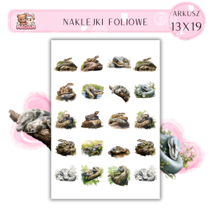 Naklejki Foliowe Wąż 13x19, Madam