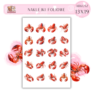 Naklejki Foliowe Homar 13x19, Madam