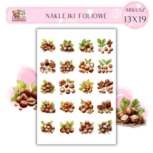 Naklejki Foliowe Orzechy Laskowe 13x19, Madam
